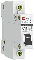Выключатель автоматический EKF Basic ВА47-29 1п 10А C 4.5кА картинка